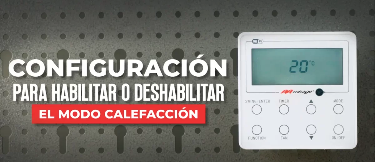 Configuración central RVI para Habilitar o deshabilitar modo calefacción