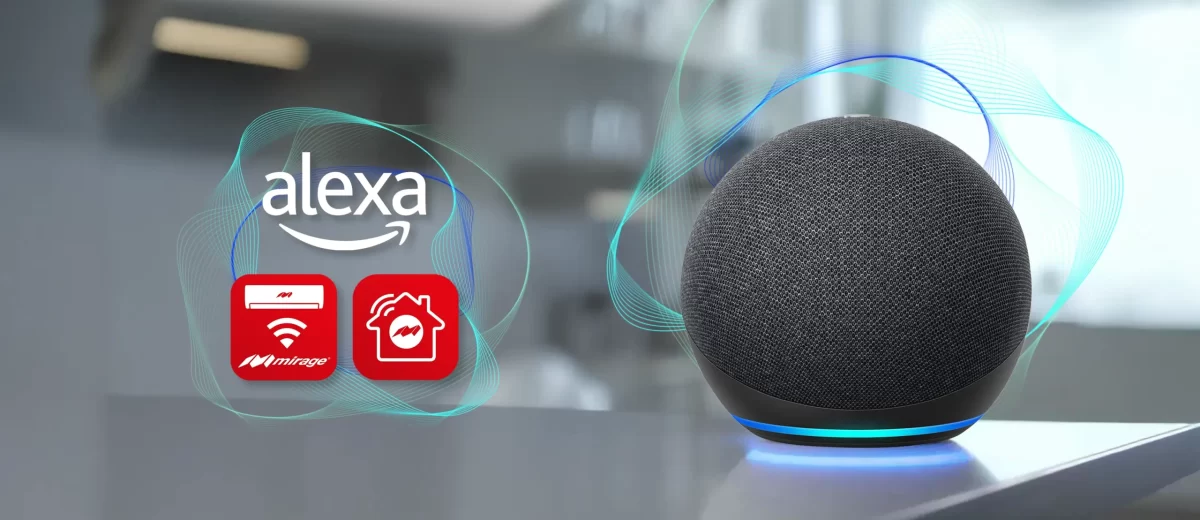 Establece la conexión entre la aplicación de Mirage con Alexa