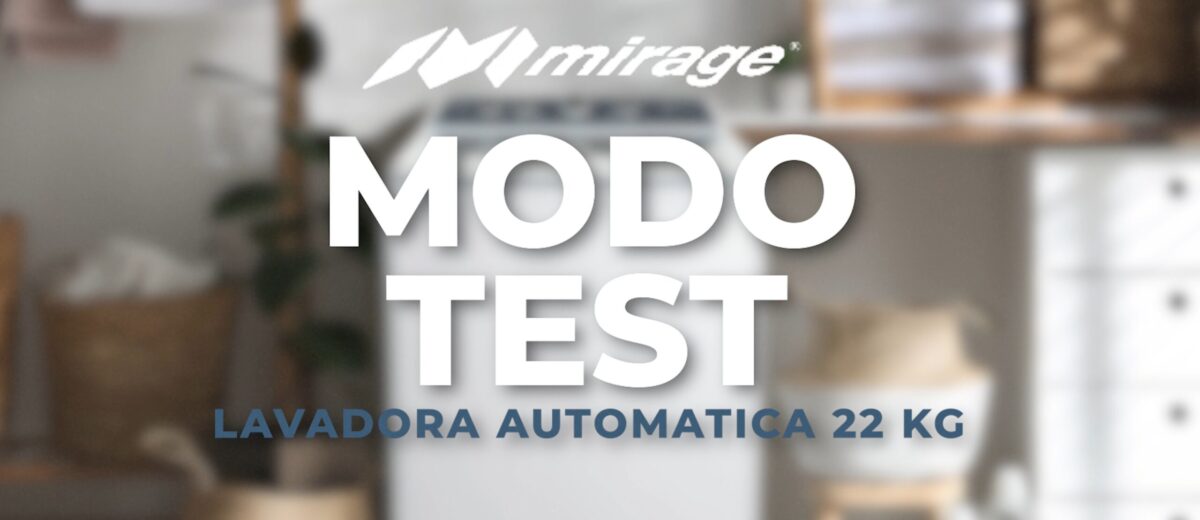 MODO TEST LAVADORA AUTOMATICA 22 KILOS