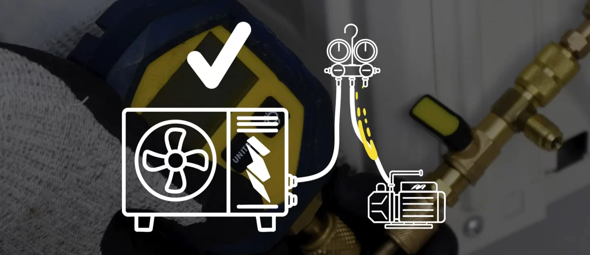 Proceso de vacío en sistemas Mini Split