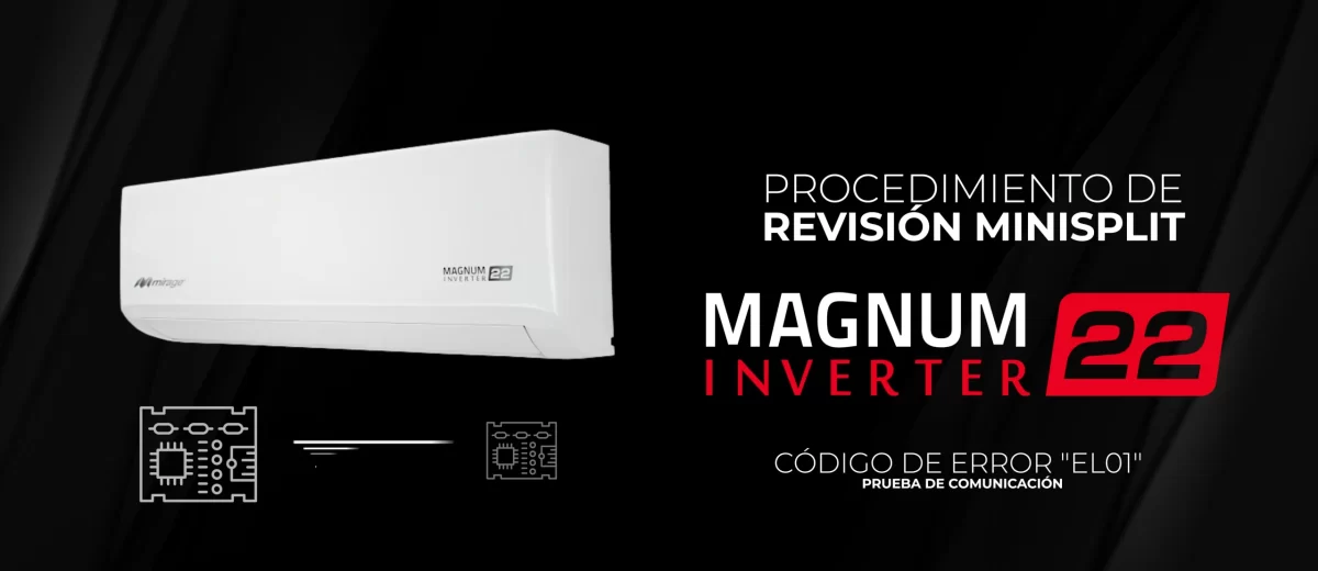 Procedimiento de revisión minisplit MAGNUM 22